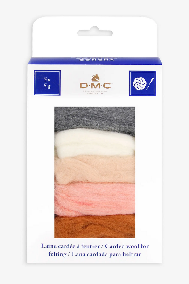 Laine cardée à feutrer