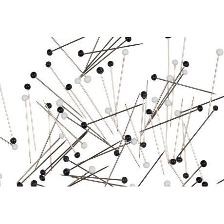 Epingles à tête de verre