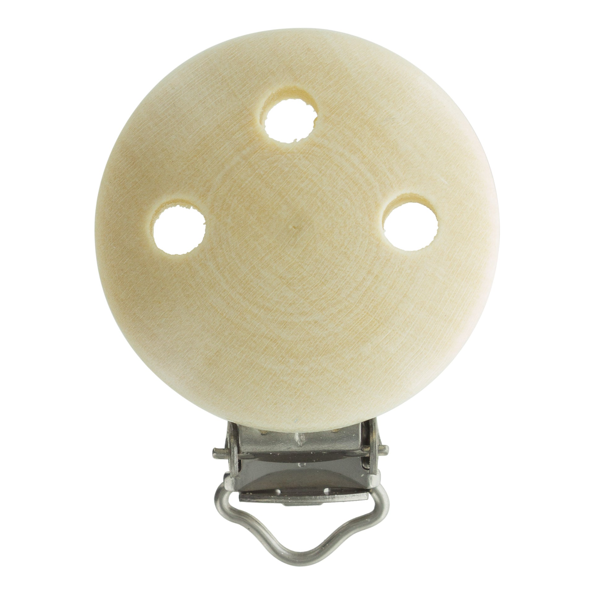 Attache-tétine clip en bois