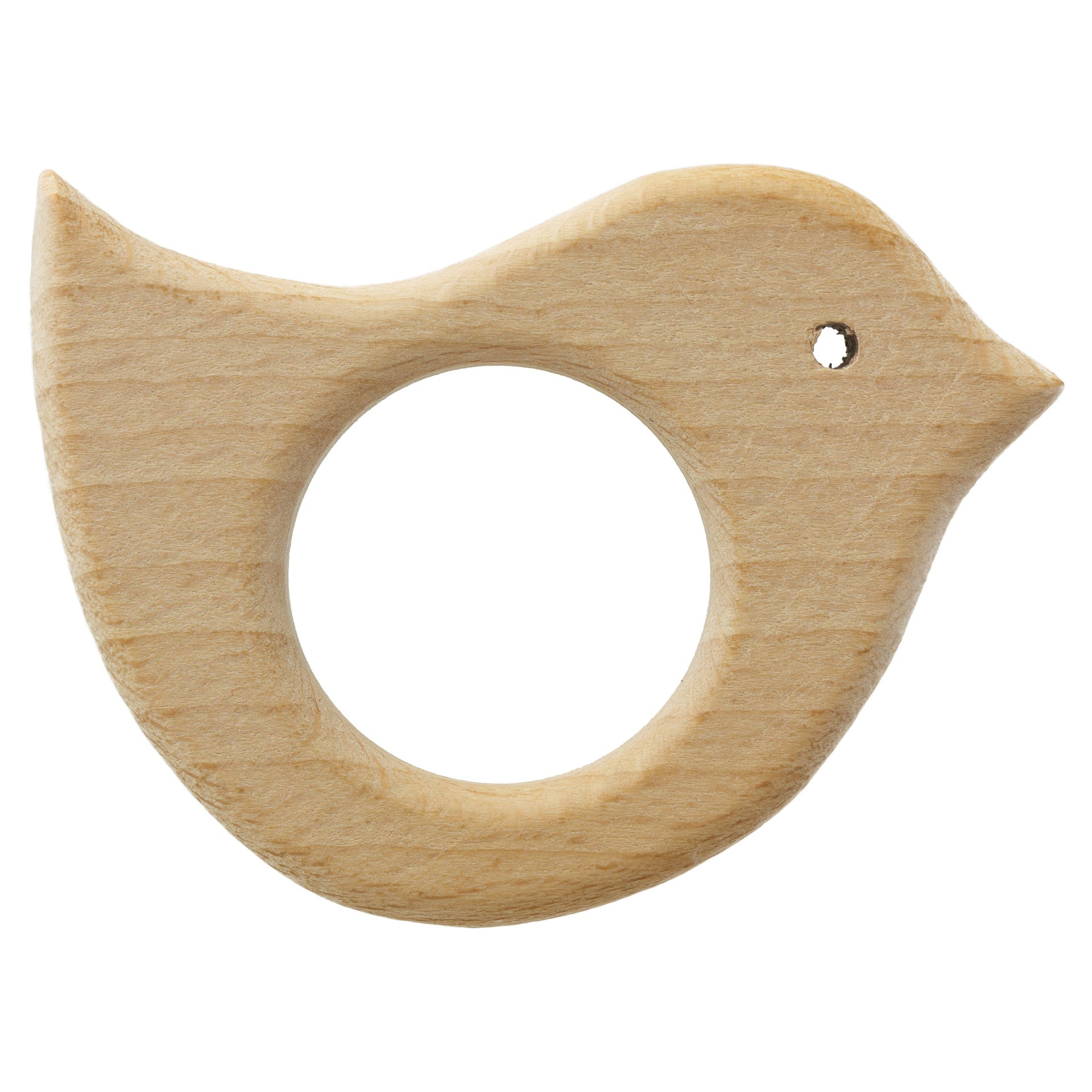 Anneaux de dentition en bois oiseau/coeur/lapin