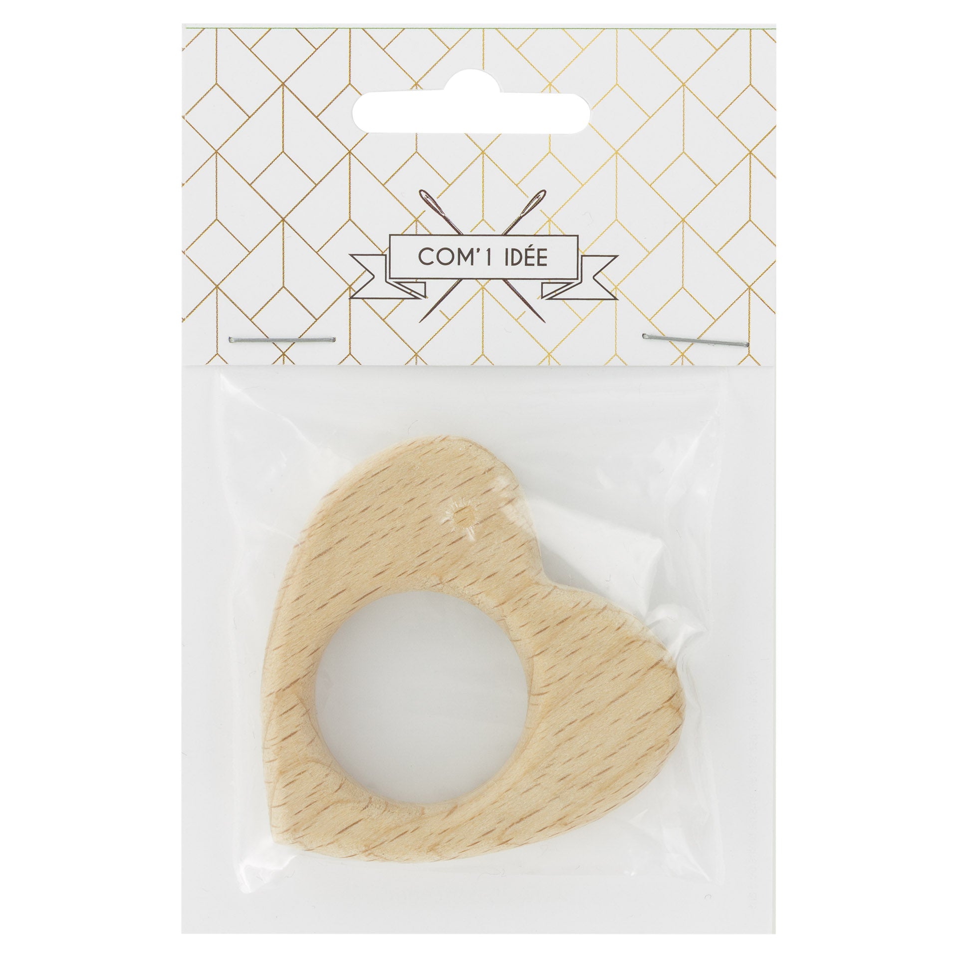 Anneaux de dentition en bois oiseau/coeur/lapin