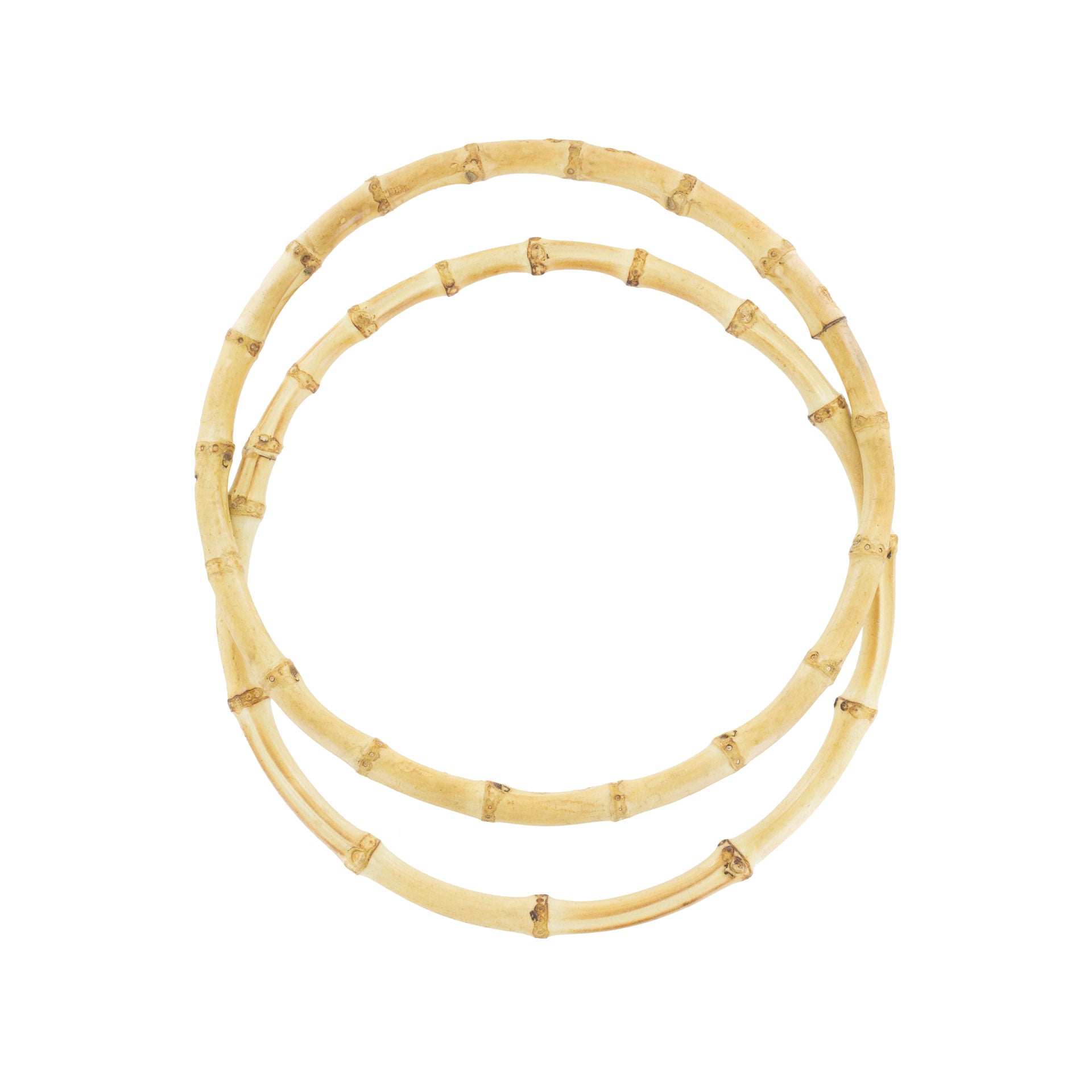 Anses rondes en bambou - 12 cm