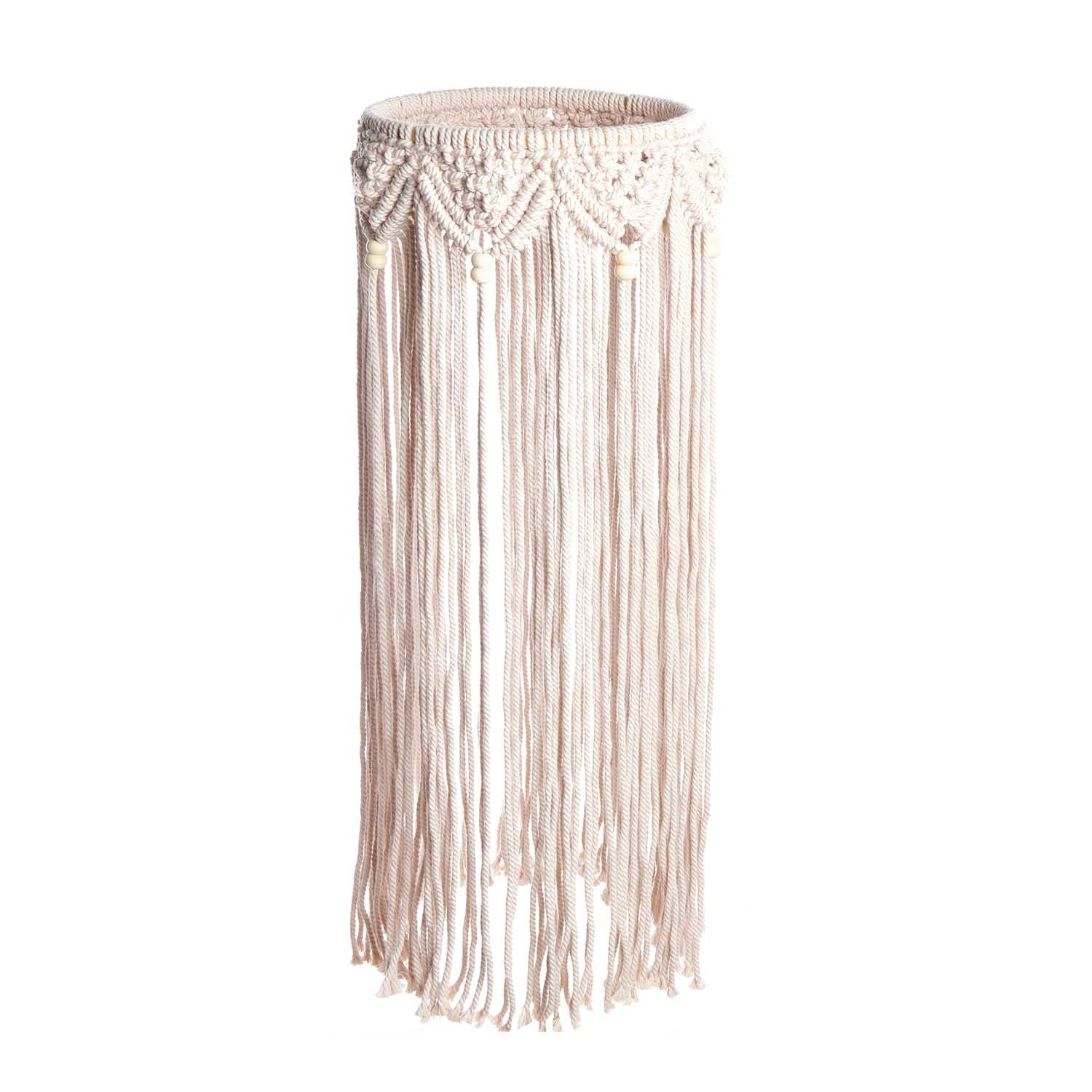 Perles de macramé en bois naturelles