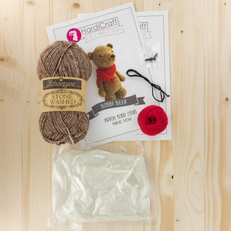 Kit crochet Bobbi l'ours debout