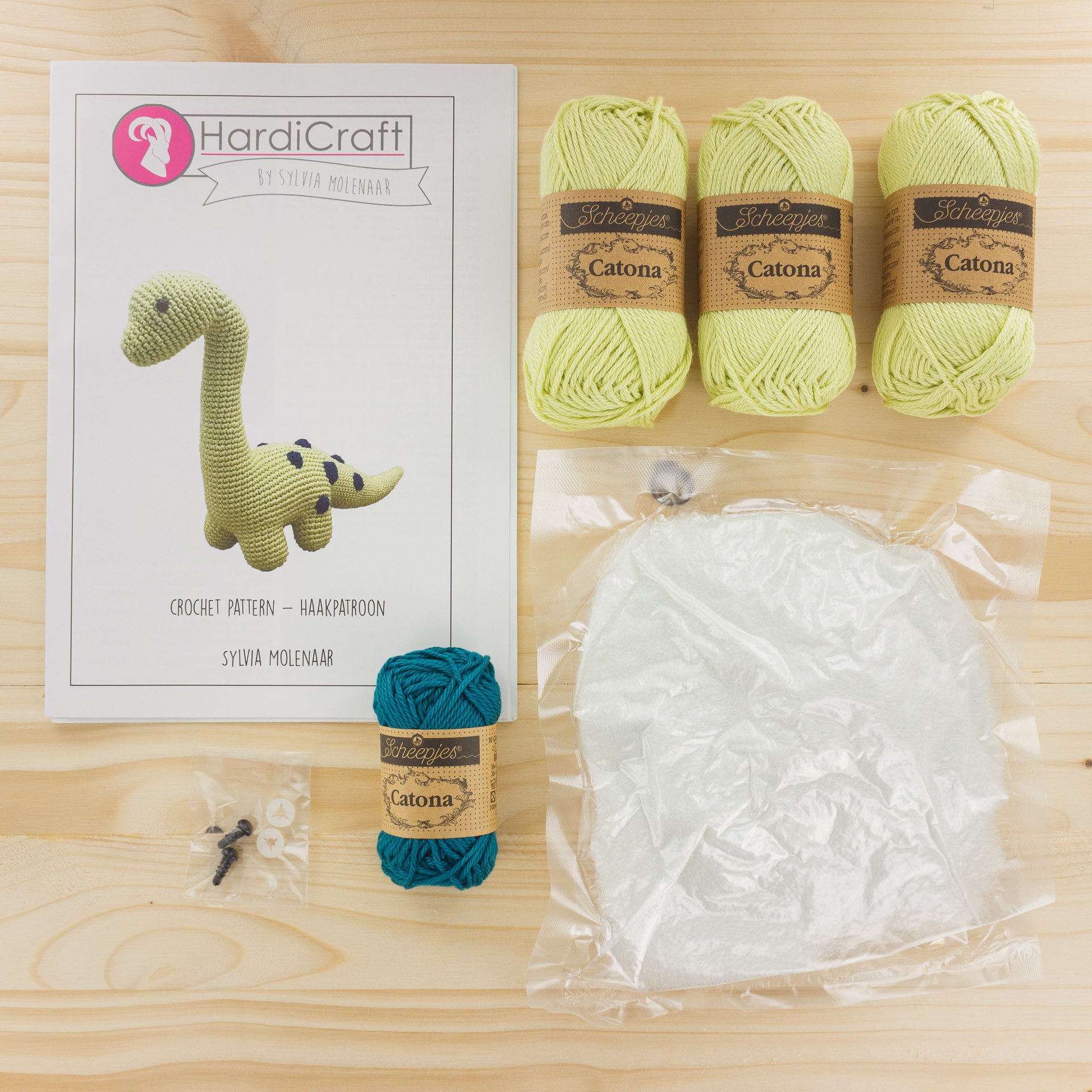 Kit crochet Dino Brontosaure