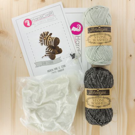Kit crochet - Dirk le zèbre