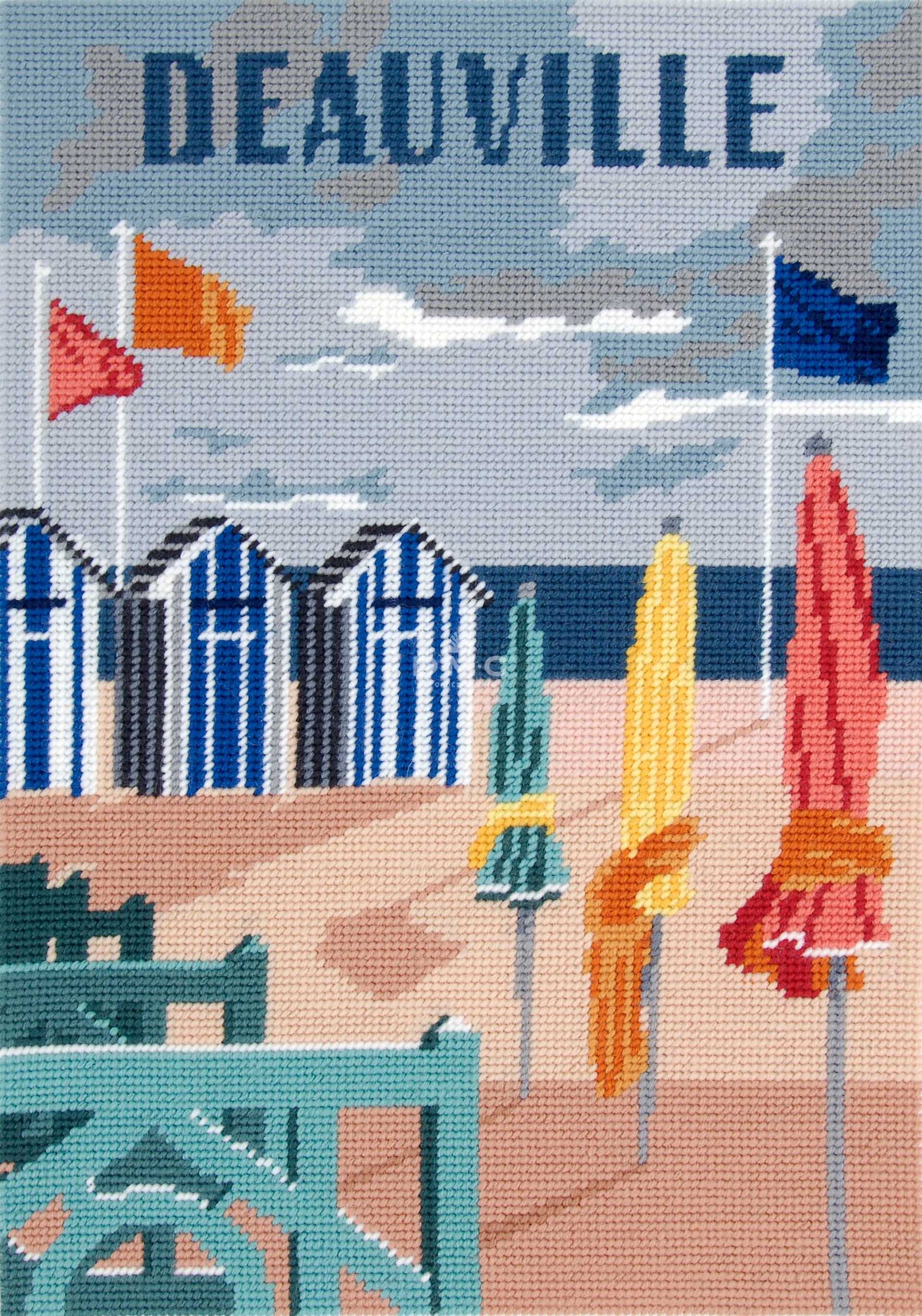 Canevas pénélope imprimé - Villes