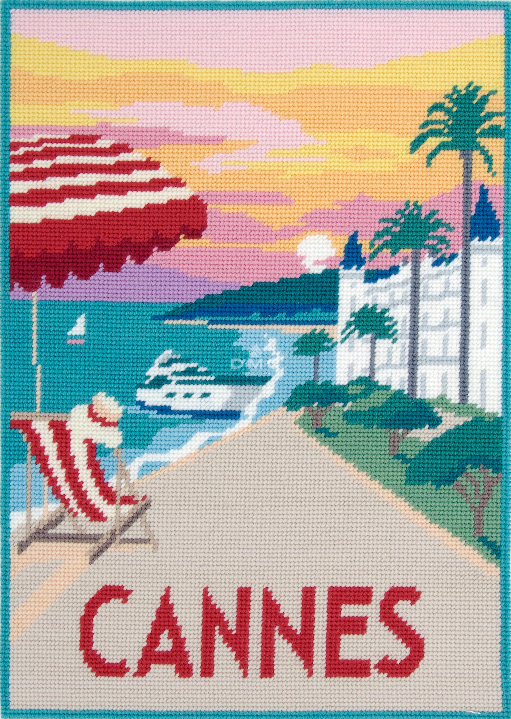 Canevas pénélope imprimé - Villes