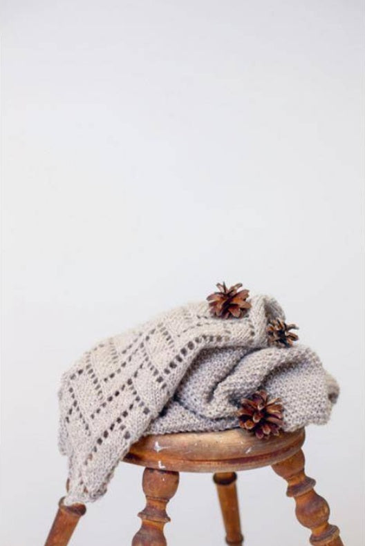 Châles & Étoles ajourées au Tricot