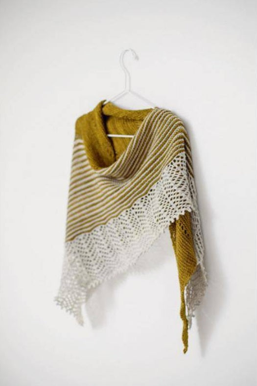 Châles & Étoles ajourées au Tricot