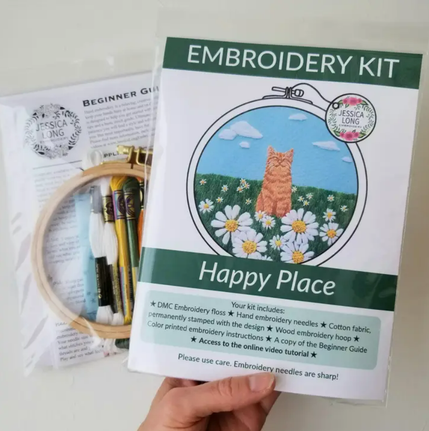 Kit broderie "Happy Place"