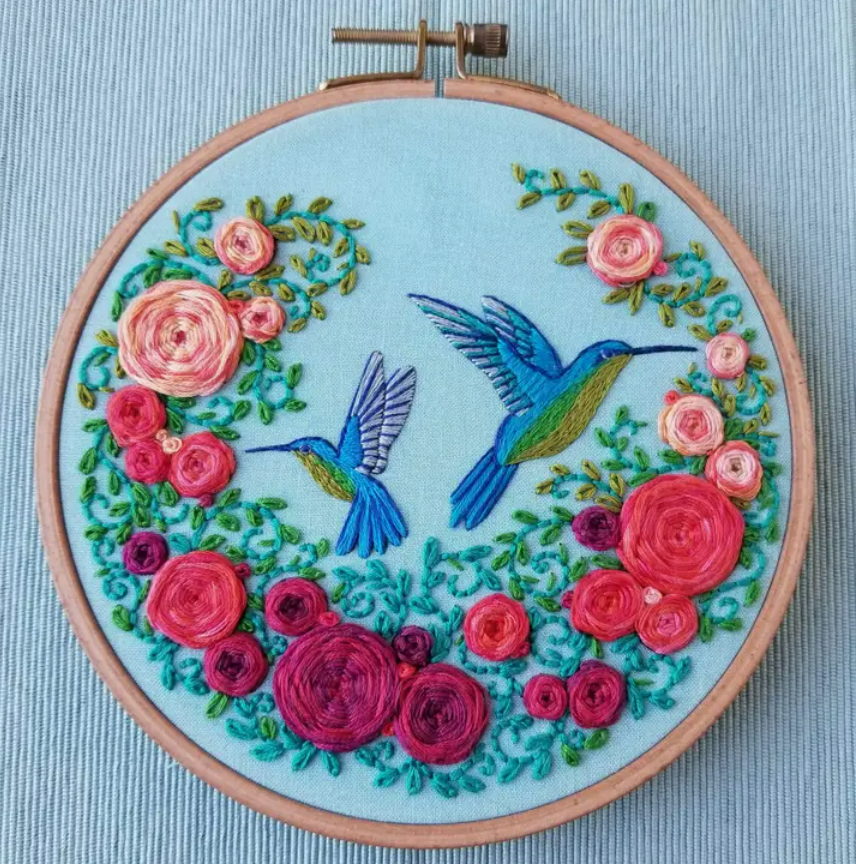 Kit broderie Colibri d'été