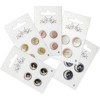 Boutons nacrés et pailletés
