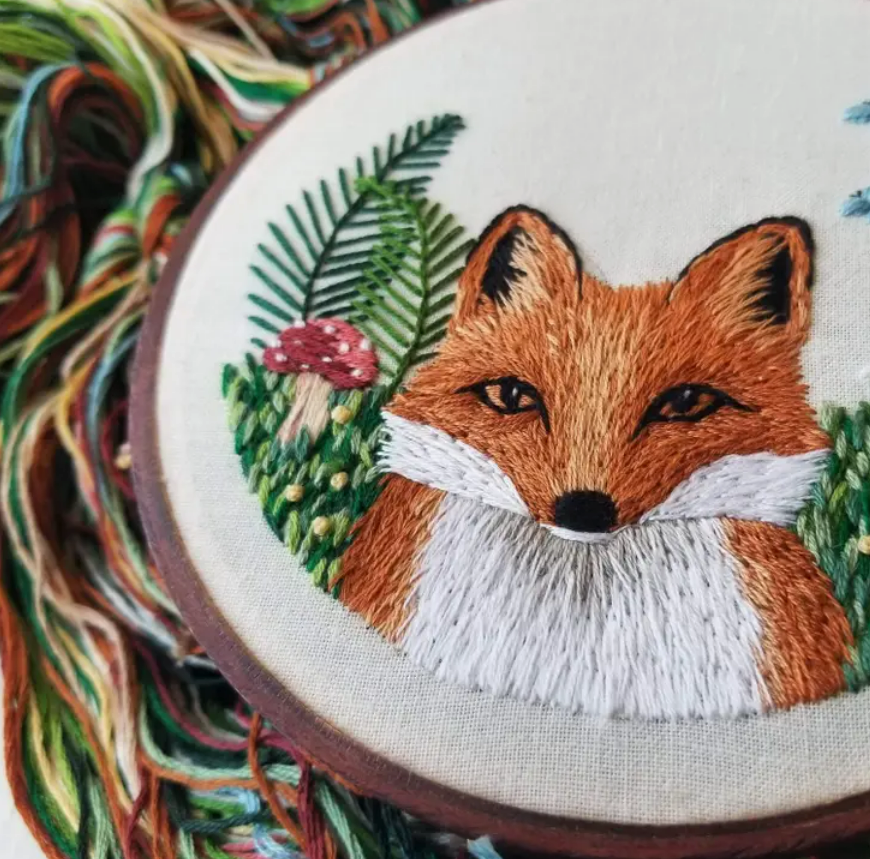 Kit broderie Red Fox