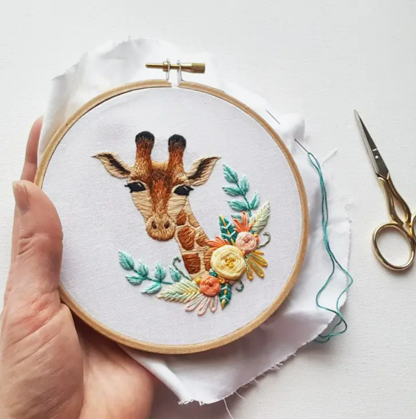 Kit broderie Girafe