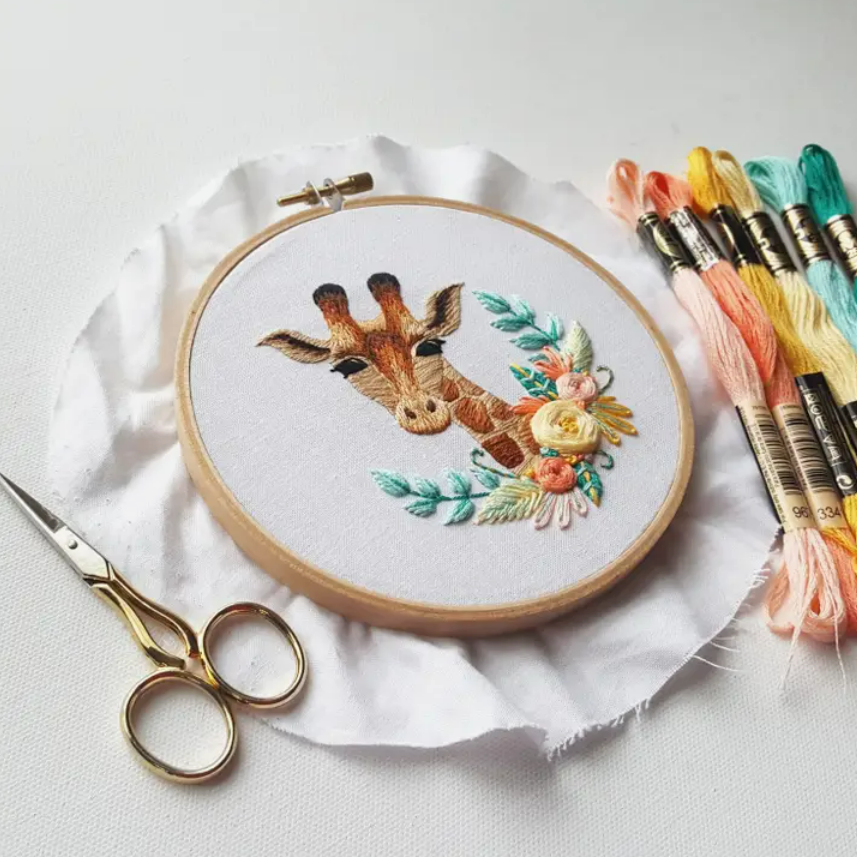 Kit broderie Girafe