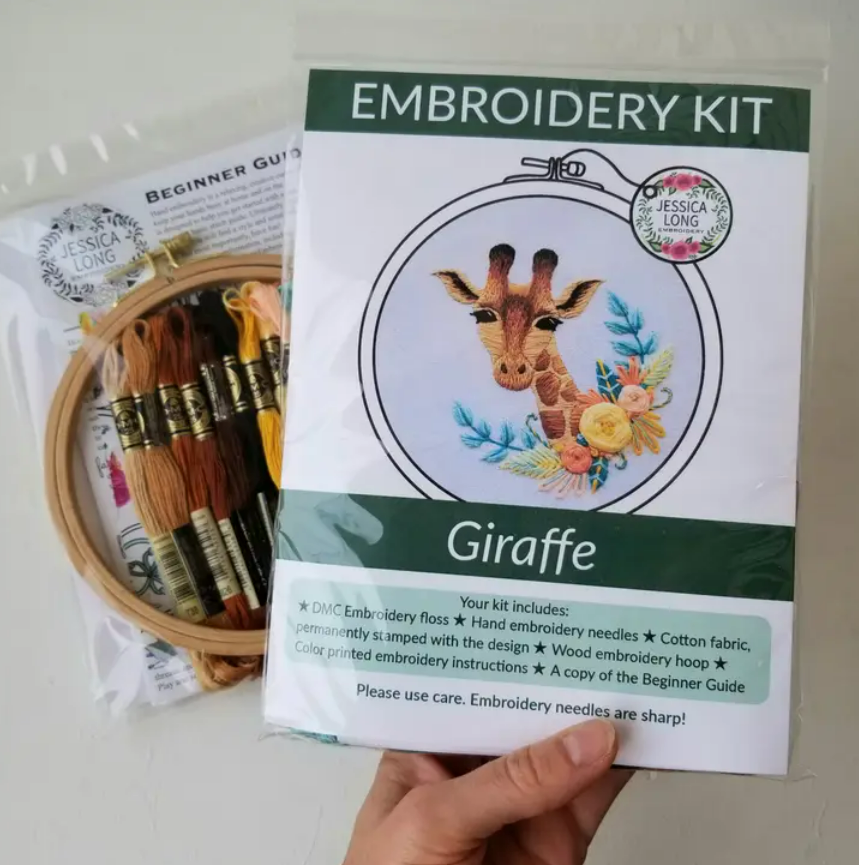 Kit broderie Girafe