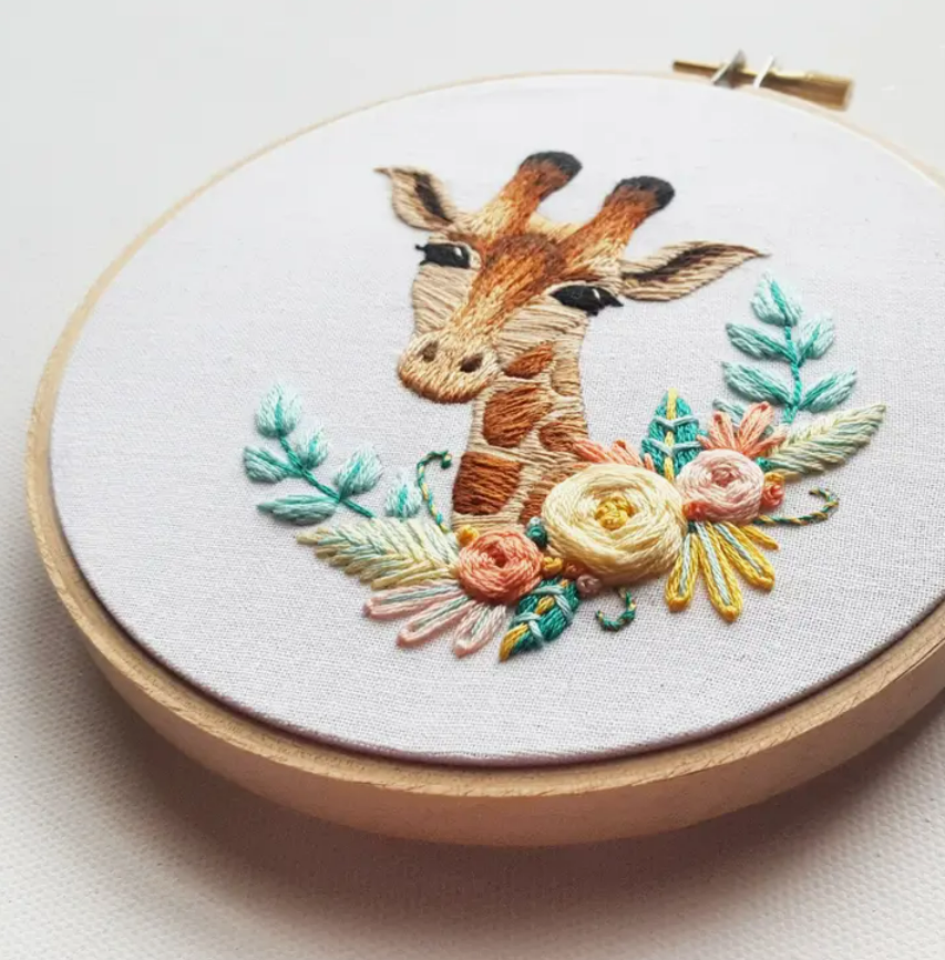 Kit broderie Girafe