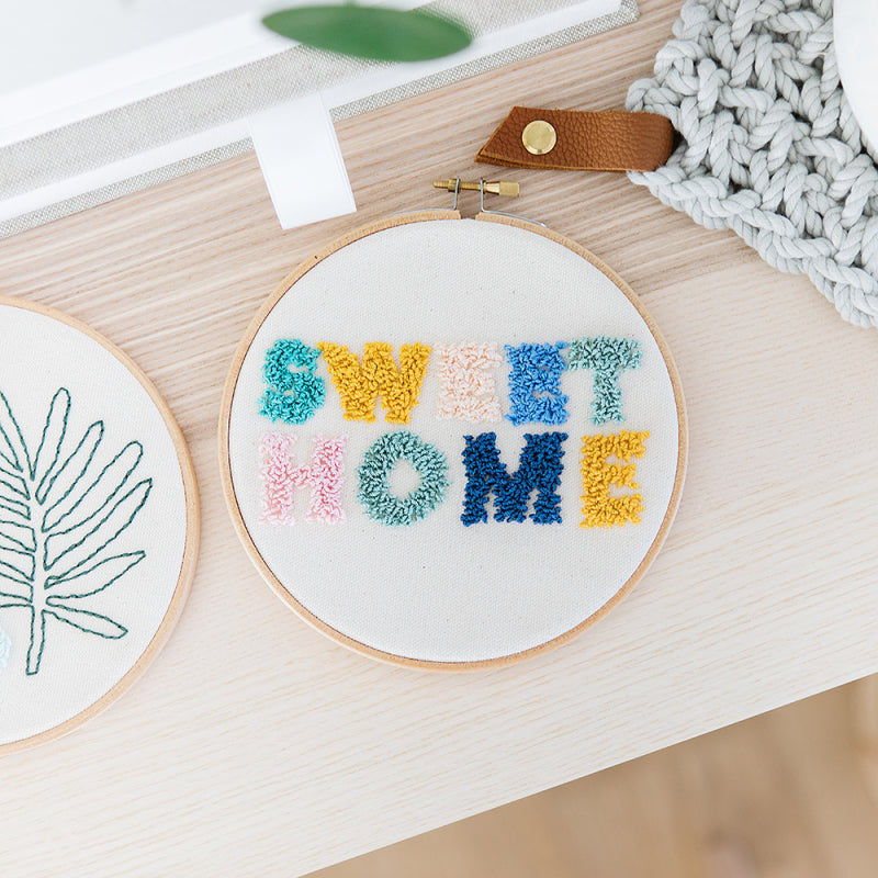 KIT PUNCH NEEDLE - Je débute - Sweet Home
