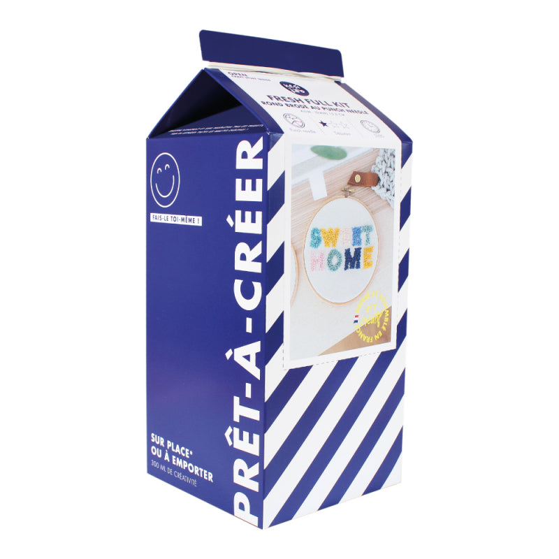 KIT PUNCH NEEDLE - Je débute - Sweet Home