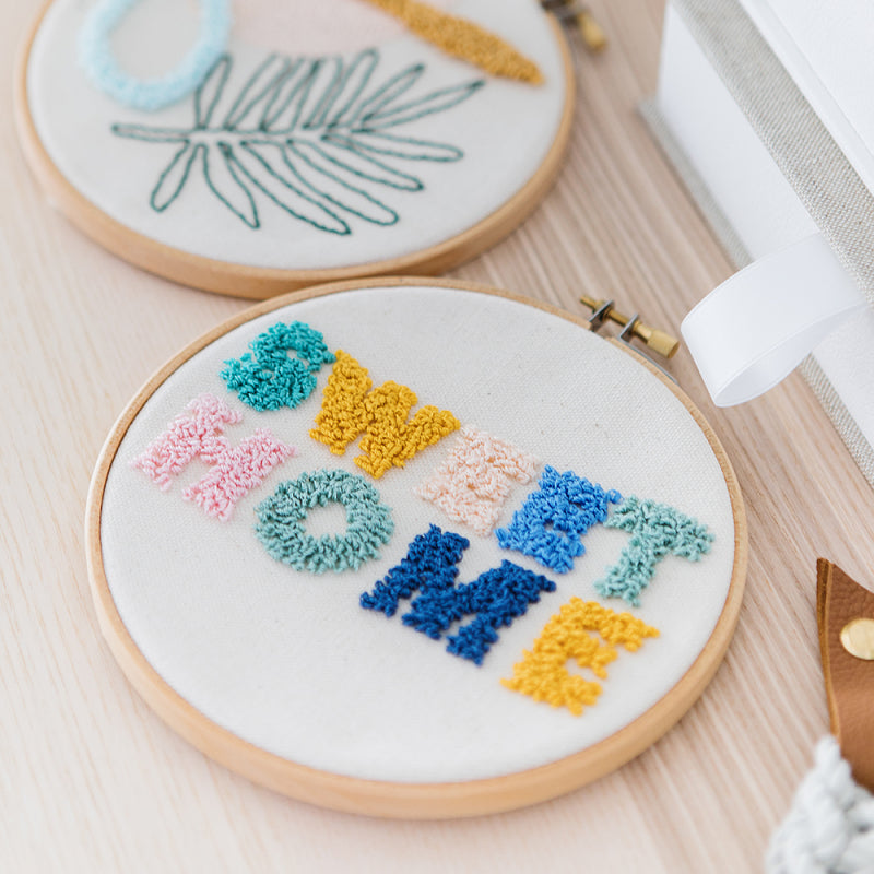 KIT PUNCH NEEDLE - Je débute - Sweet Home