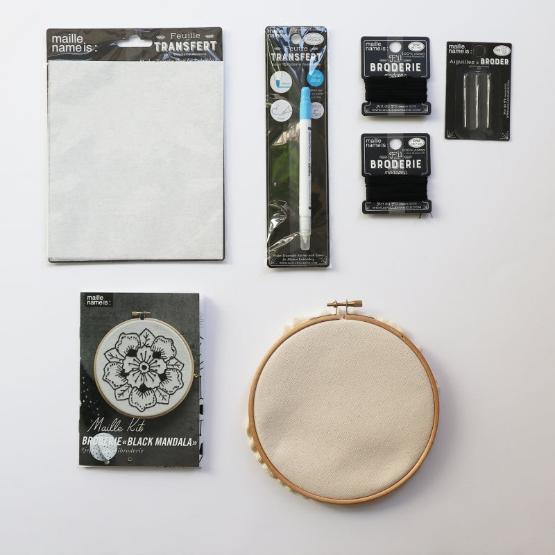 KIT BRODERIE - Black Mandala