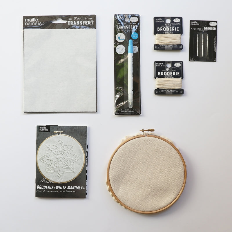KIT BRODERIE - White Mandala