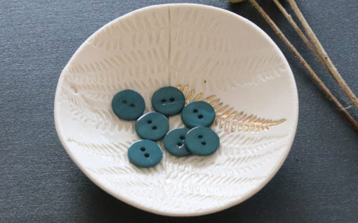 Boutons en nacre 15 mm à deux trous